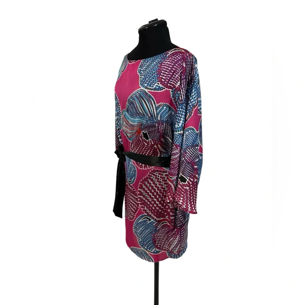 EUC Laundry by Shelli Segal Pink & Blue Dress | Size XL - Picture 3 of 10